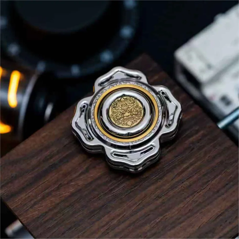 JCJ.EDC Open Nail Gyro Multi-blade Fidget Spinner Anxiety Relief Gadgets Metal Toy For Adults Stainless Steel Office Accessories