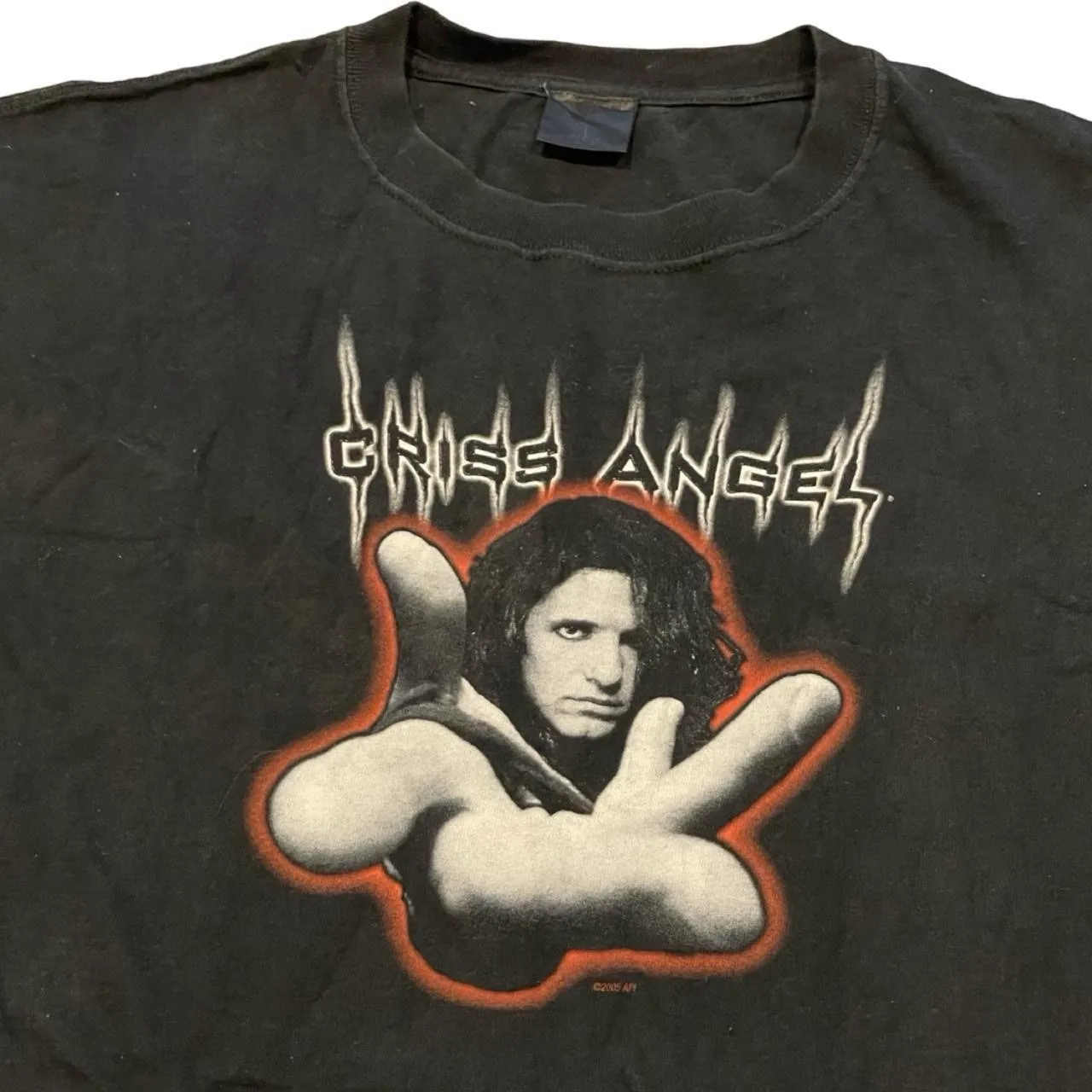 Винтажная футболка Y2K Criss Angel Photo Mindfreak, размер XL, уличная одежда, повседневная магия