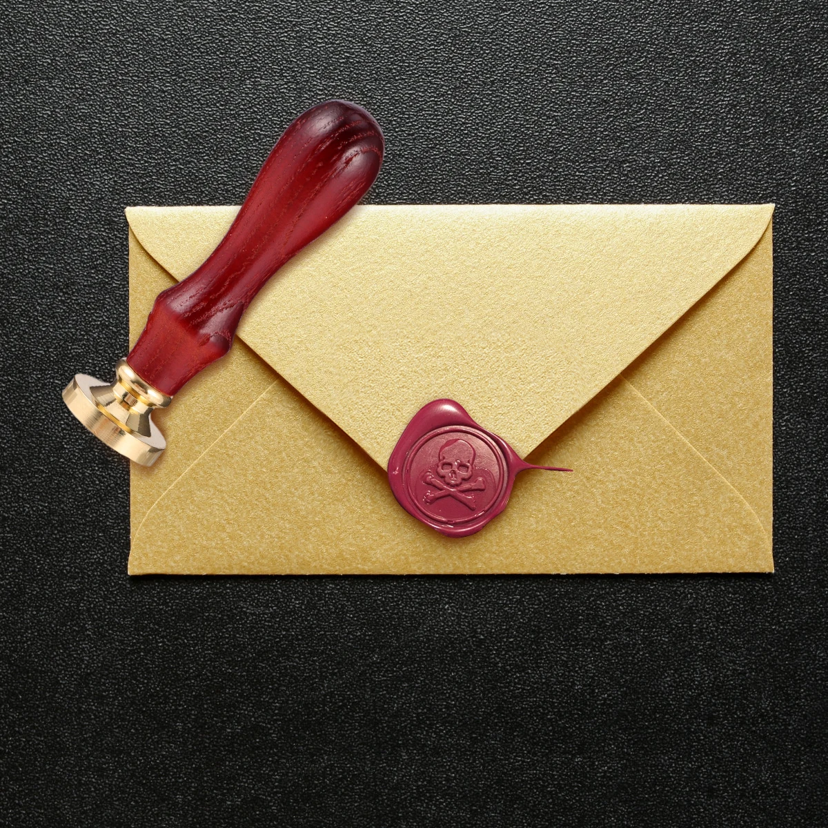 

Seal Stamp Decorating Skull Decoration Halloween Toy Letter Wood Wax Seals Stamps Bridesmaid