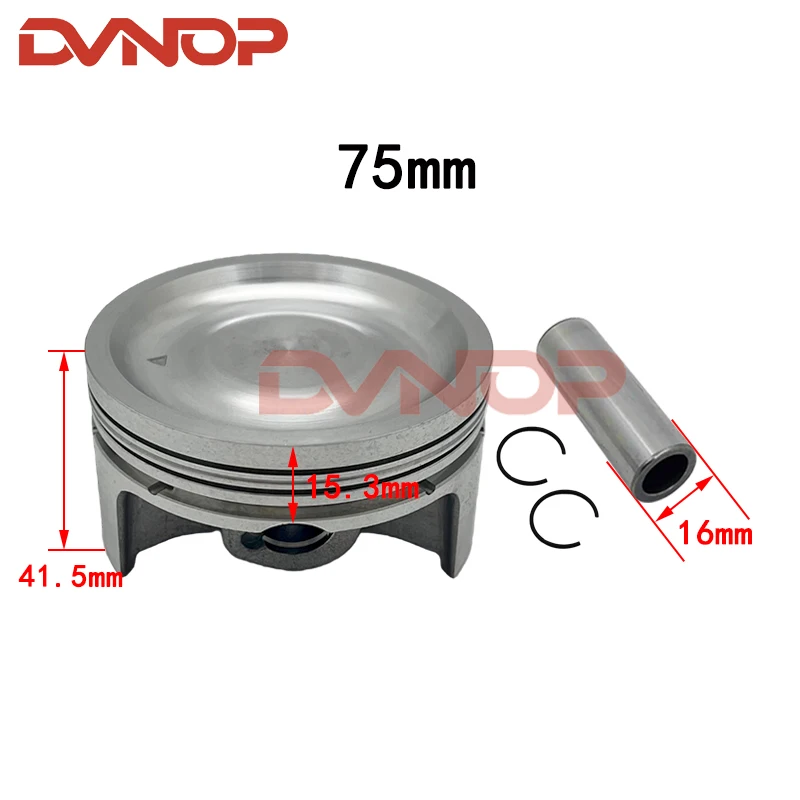 75mm Motorcycle Piston Ring Kit for 300cc PIAGGIO VESPA 300 GTS300 GTV300 Aprilia SR 300 SR300