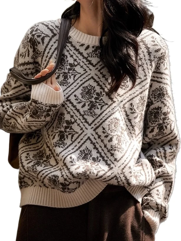 Pull en tricot Style de rue français, nouvelle élégance britannique d'automne