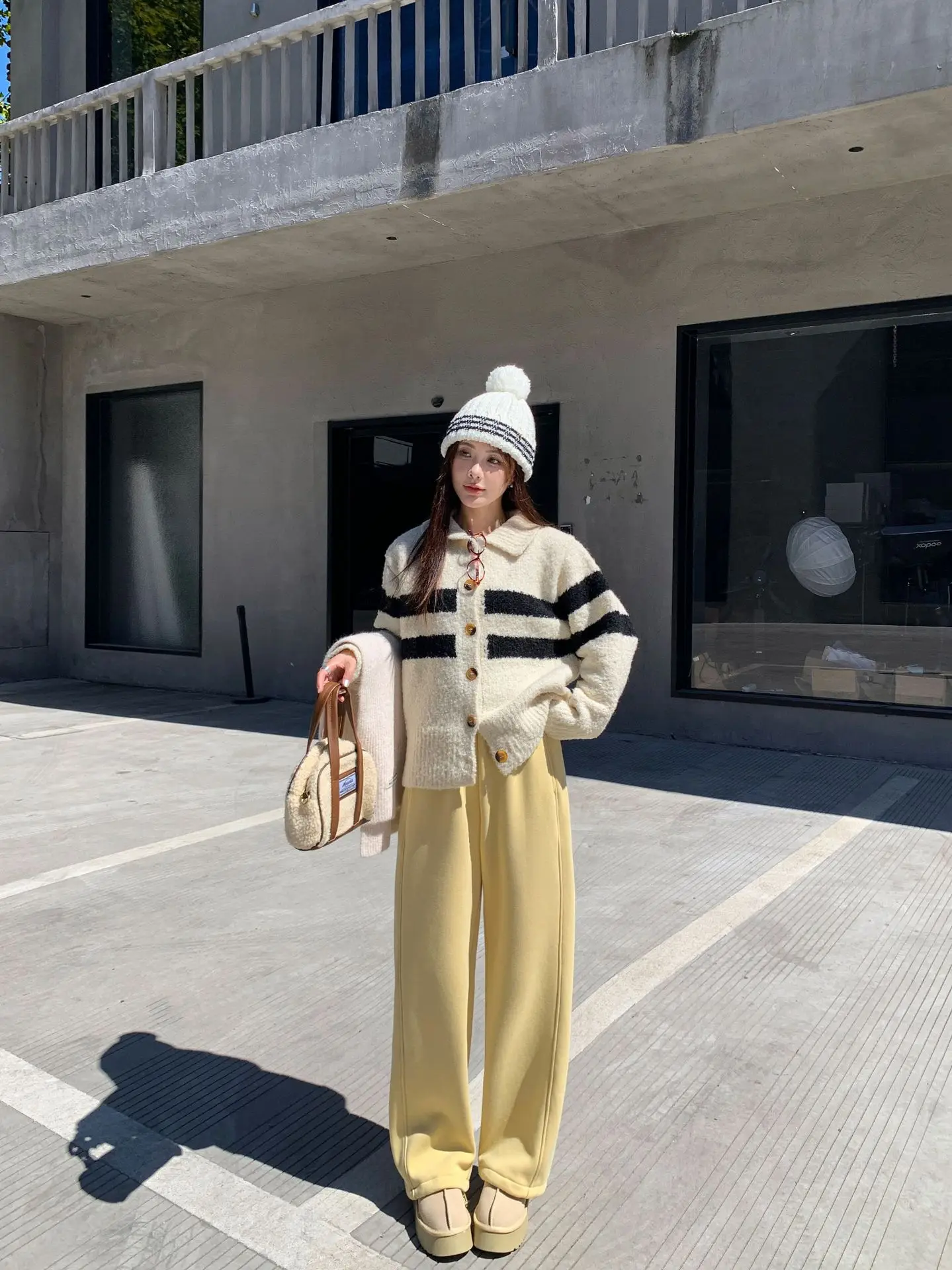 Pantaloni a gamba larga Vintage Donna Primavera-Estate Slim-Fit Grunge Urban Hipster Cintura a pieghe Fasce in twill modale ad asciugatura rapida 2025