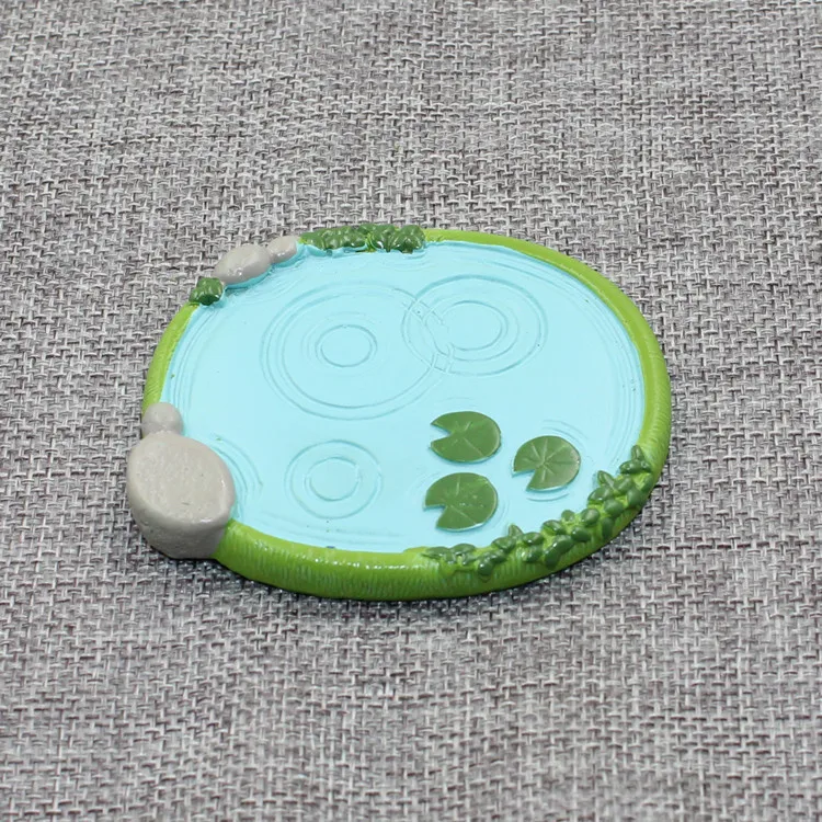 

ZAKKA Grocery, Oval Park Pool Micro Scene Resin Crafts Ornament