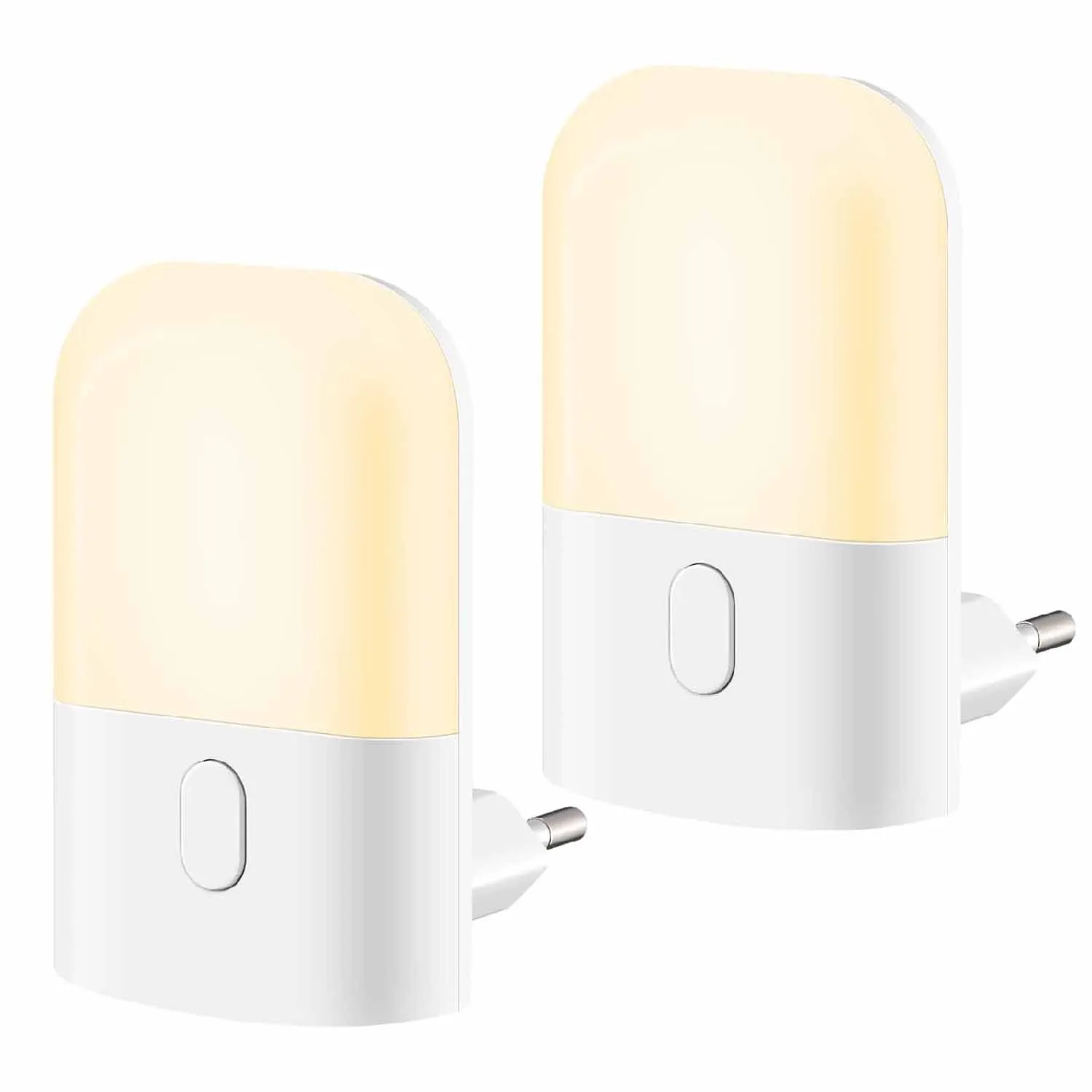 Night Light Socket, Children's Night Light Socket with Twilight Sensor, 3 Brightness Night Light, Dimmable, Socket Light, Night