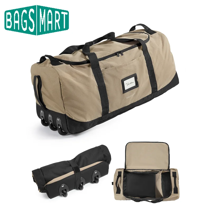 

BAGSMART 83L Foldable Travel Bag Large Duffle Bag for Travel Waterproof Weekender Duffel Luggage Bag for Sport College Camping