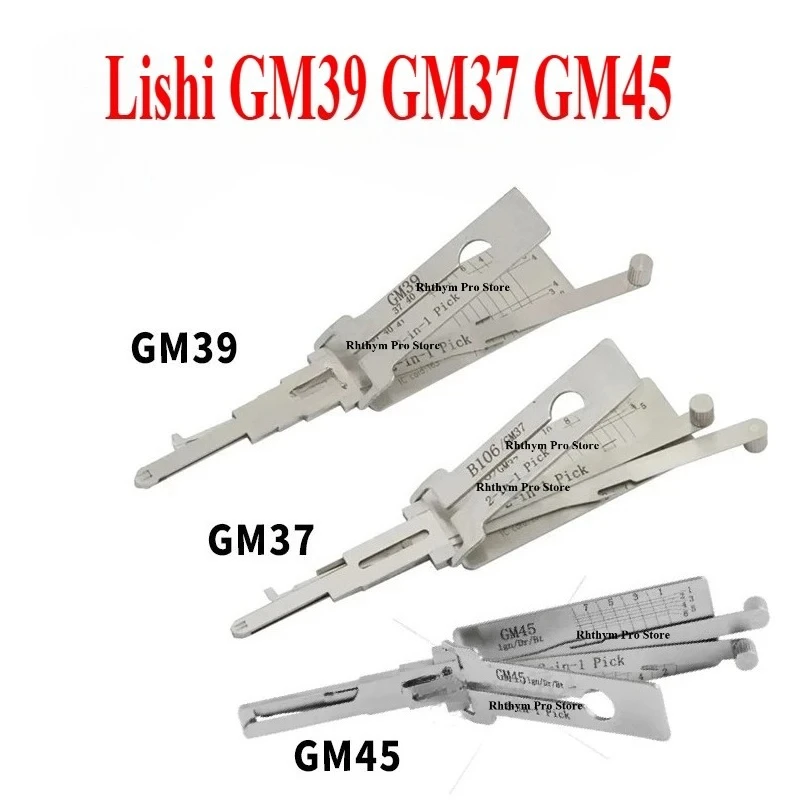 1PCS Lishi 2 in 1 Tool B111 BW9MH CY24 DAT17 DW04R DWO5 FO38 GT10 GT15 GM37 B106 GM39 GM45 HU43 Top Selling Types Car Ganzua