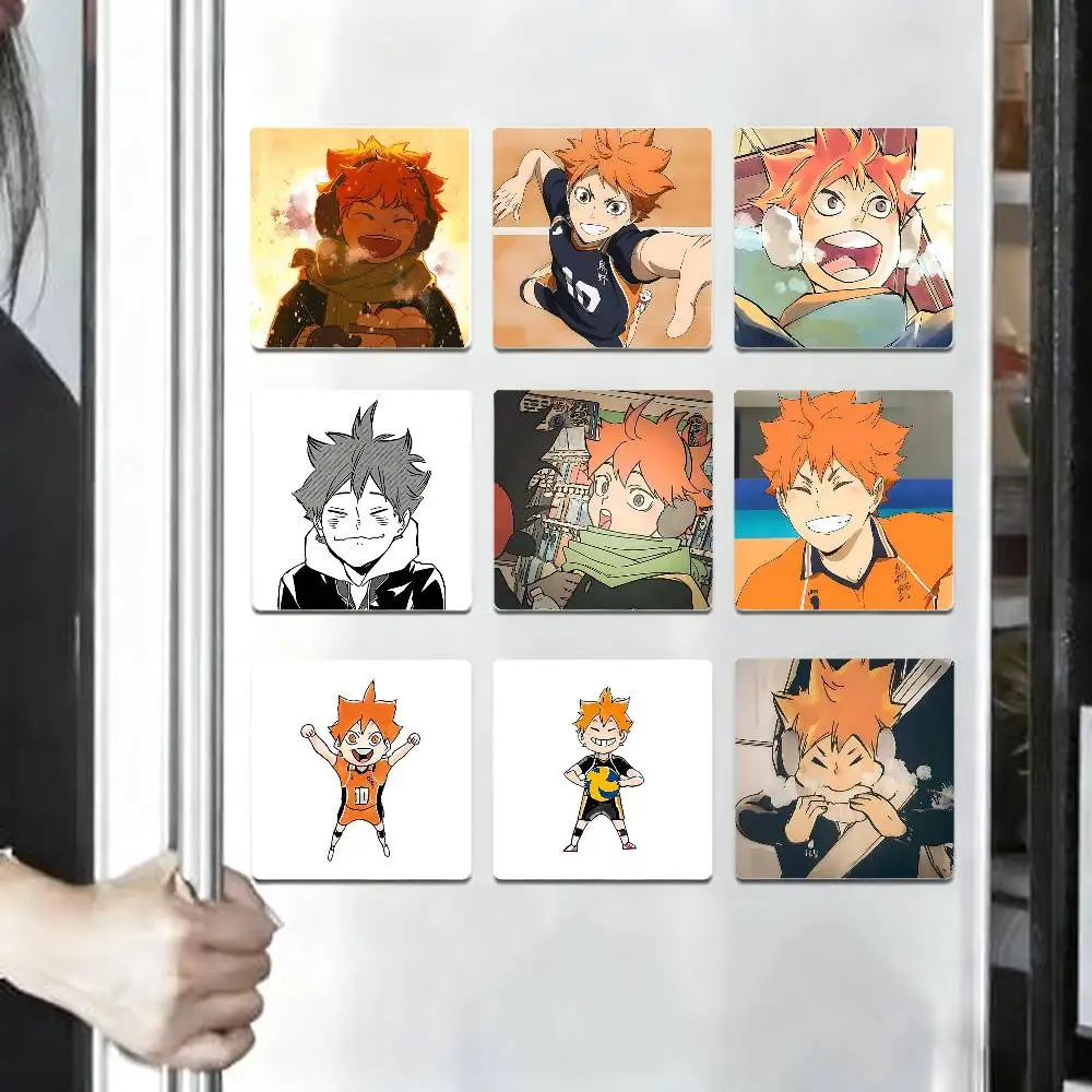 Anime-hinata Shouyou Cute Refrigerator Magnet Square Stickers - Can Be Used To Personalize Home Decoration And Ideal Keepsakes
