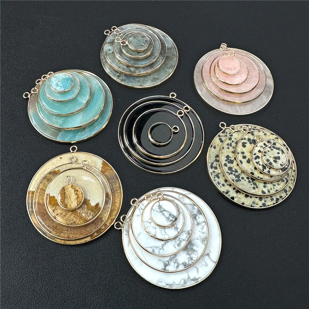 จี้หินควอตซ์รูปดอกกุหลาบธรรมชา - Crystal Pendant Necklace Natural Stone บทวิจารณ์และราคา