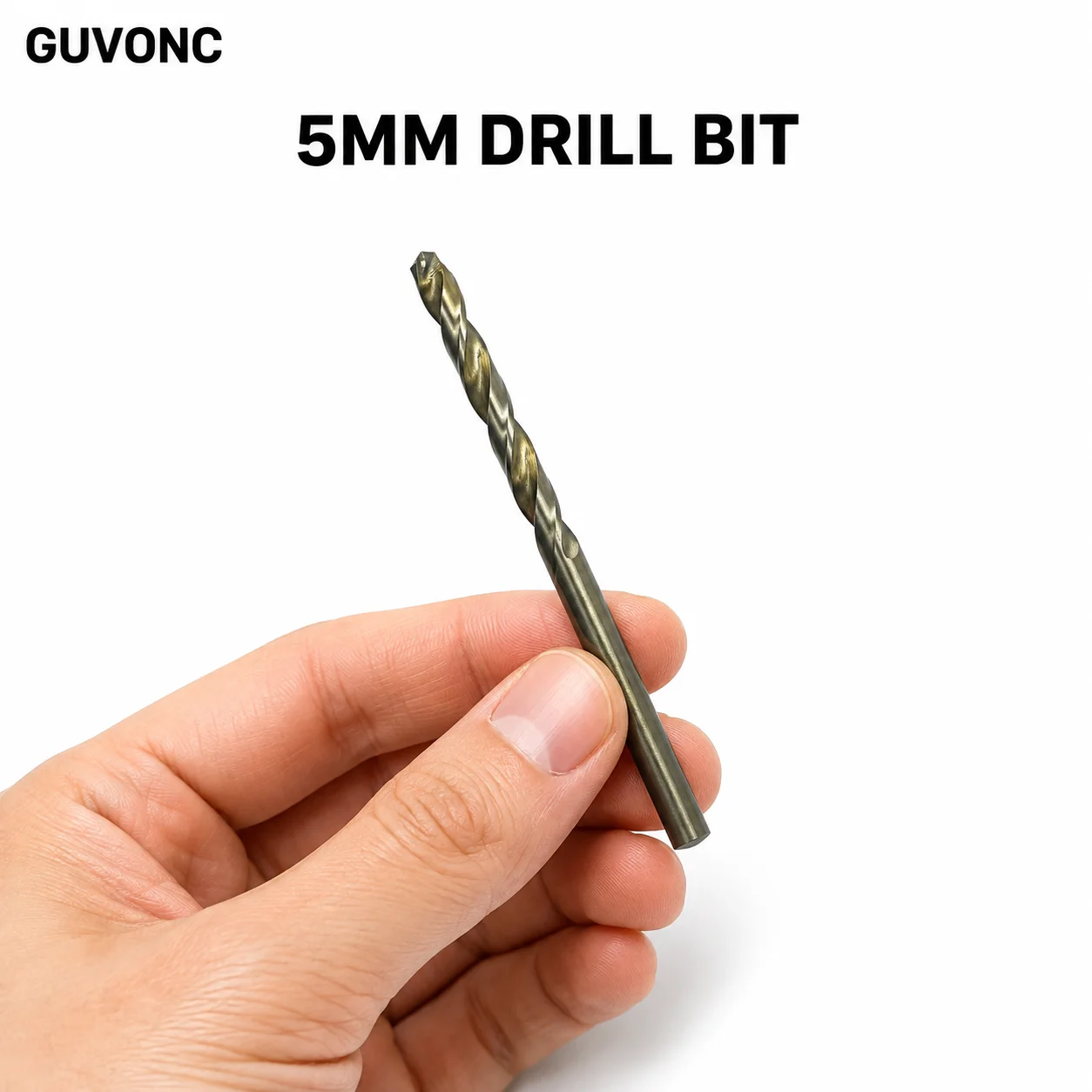 5mm High Speed Steel Twist Drill Bit HSS‑Co Titanium Coated Drill Bit for DIY Metal Wood Working