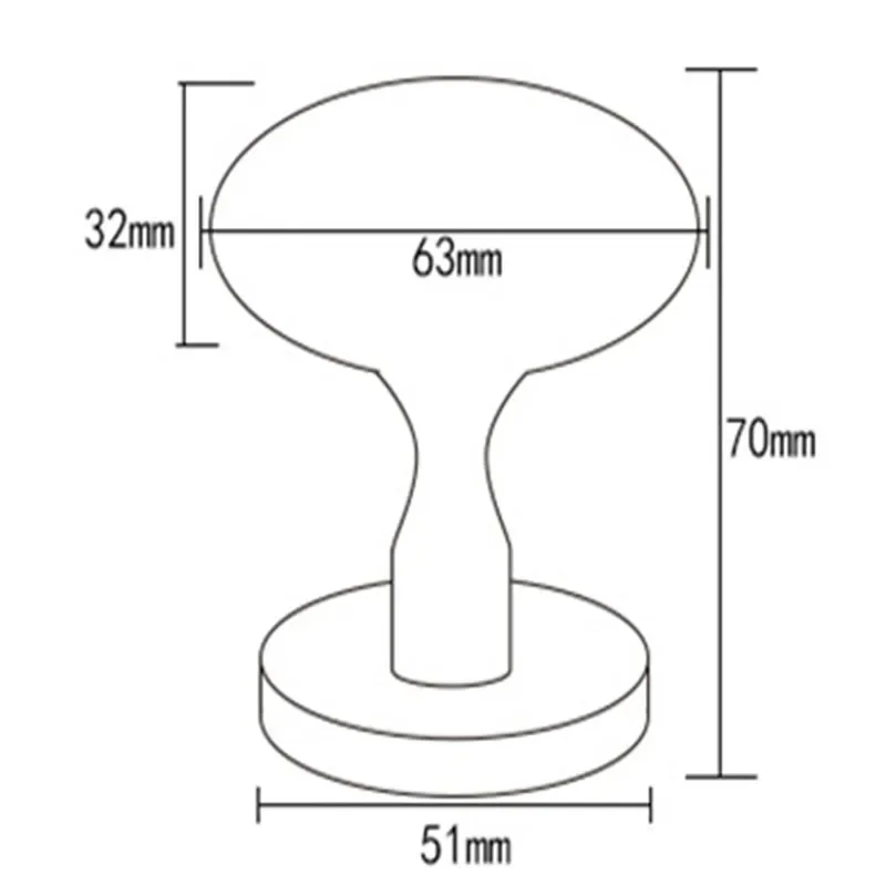 Imagem -06 - Oval em Forma de Ovo Maçaneta sem Bloqueio do Corpo Liga de Zinco Super Bonito Casa Hardware Cores