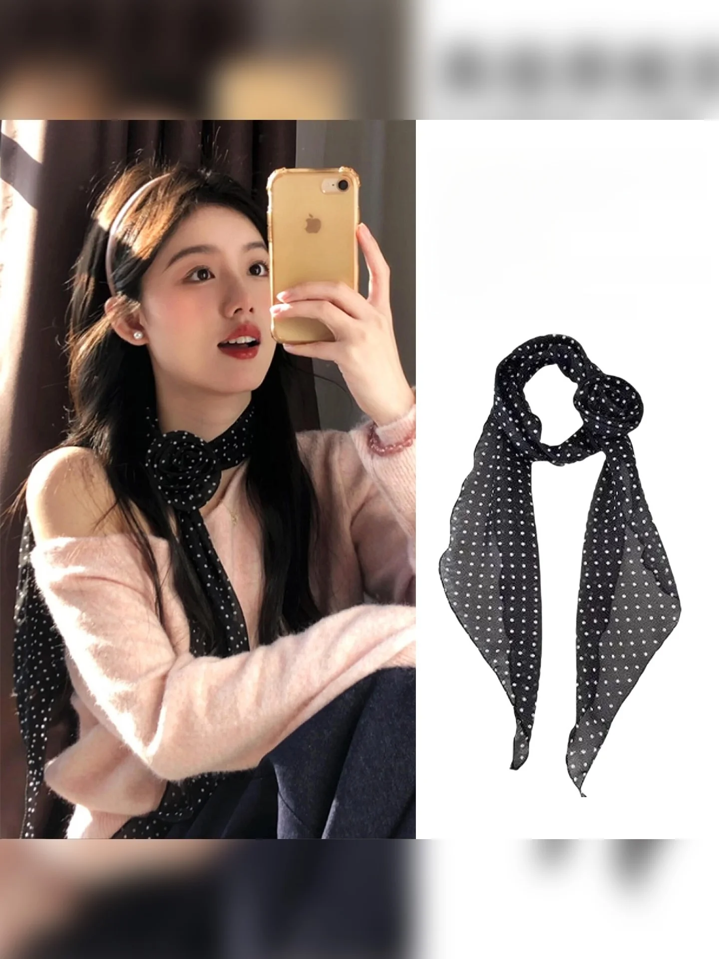 lenco-retro-coreano-com-poas-lenco-de-seda-longo-e-versatil-para-mulheres-decoracao-para-cabelo-primavera-verao-fibra-de