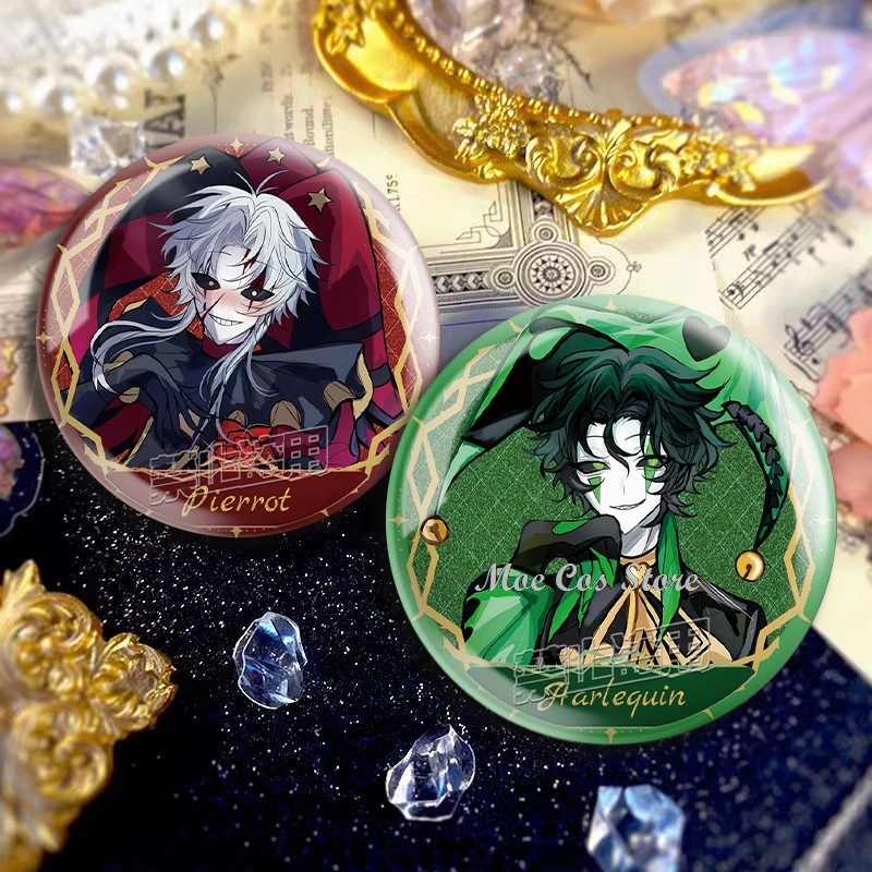 ザ・フリーク・サーカス・ブローチ ピエロ・ハーレクイン・コレ - Pin Button Badge のレビューと価格