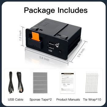 全新 P3 無線 Apple CarPlay Android Auto 轉接器 USB 集線器 OEM 改裝套件,適用於馬自達 2 3 6 CX3 CX5 CX8 CX9 MX5 TK78669U0C 套件 10 最佳銷售 馬自達3 BP車身套件 - №5