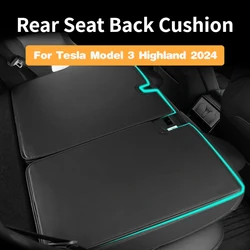 Rear Seat Back Cushion for Tesla New Model 3 Highland 2024 Rear Seat Back Cover Backrest Protector New Model3+ Car Accessories