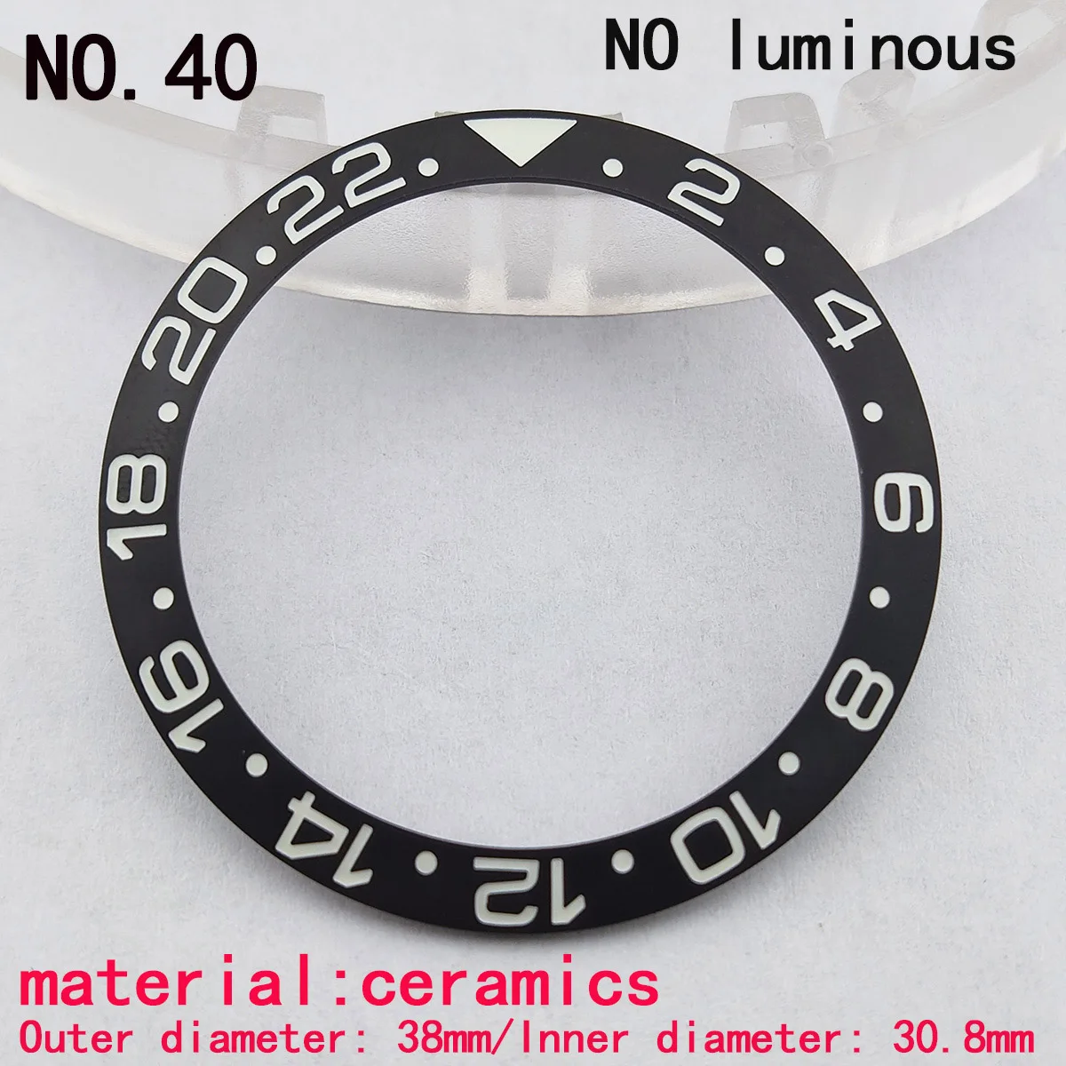 38mm pierścionek do zegarka nh35 ceramiczna ramka szkiełka zegarka pierścień celebryci rama szkiełka zegarka 40mm nh35 Case akcesoria do zegarków nh36 pierścień wewnętrzny