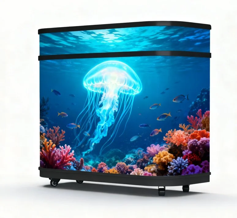 LED Front Desk Display DJ Desk PP2.5 Shopping Mall Bar Counter Flexible Screen with IP65 Waterproof 8K Resolution - view 3