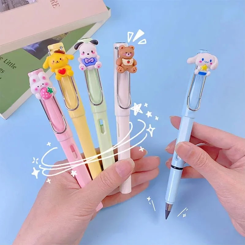 Miniso Sanrio My Melody Cinnamoroll Pochacco Pom Pom Purin Creative Cute Non Sharpening Pencil Drawing Pencil Student Stationery