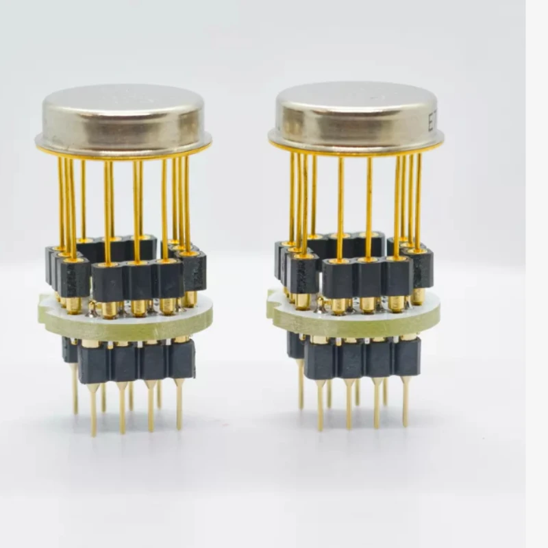 

Ad843bh gold-encapsulated single rail-to-rail op amp, genuine adi (analog devices) usa import, long leads, 24k gold plated