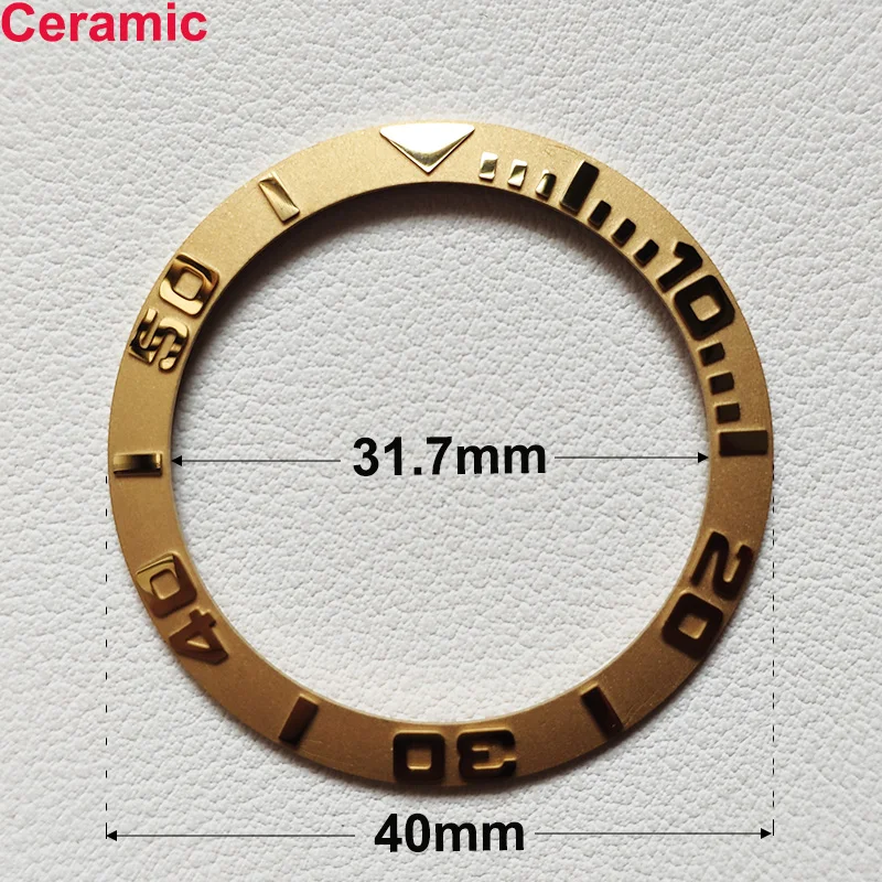 40mm * 31,7mm Keramik-Uhrenlünetteneinlage Passend für 42mm bis 44mm Taucher-GMT-Yacht-Sea-Dweller-Uhrengehäuse Uhrenring-Zubehör – Detail 16