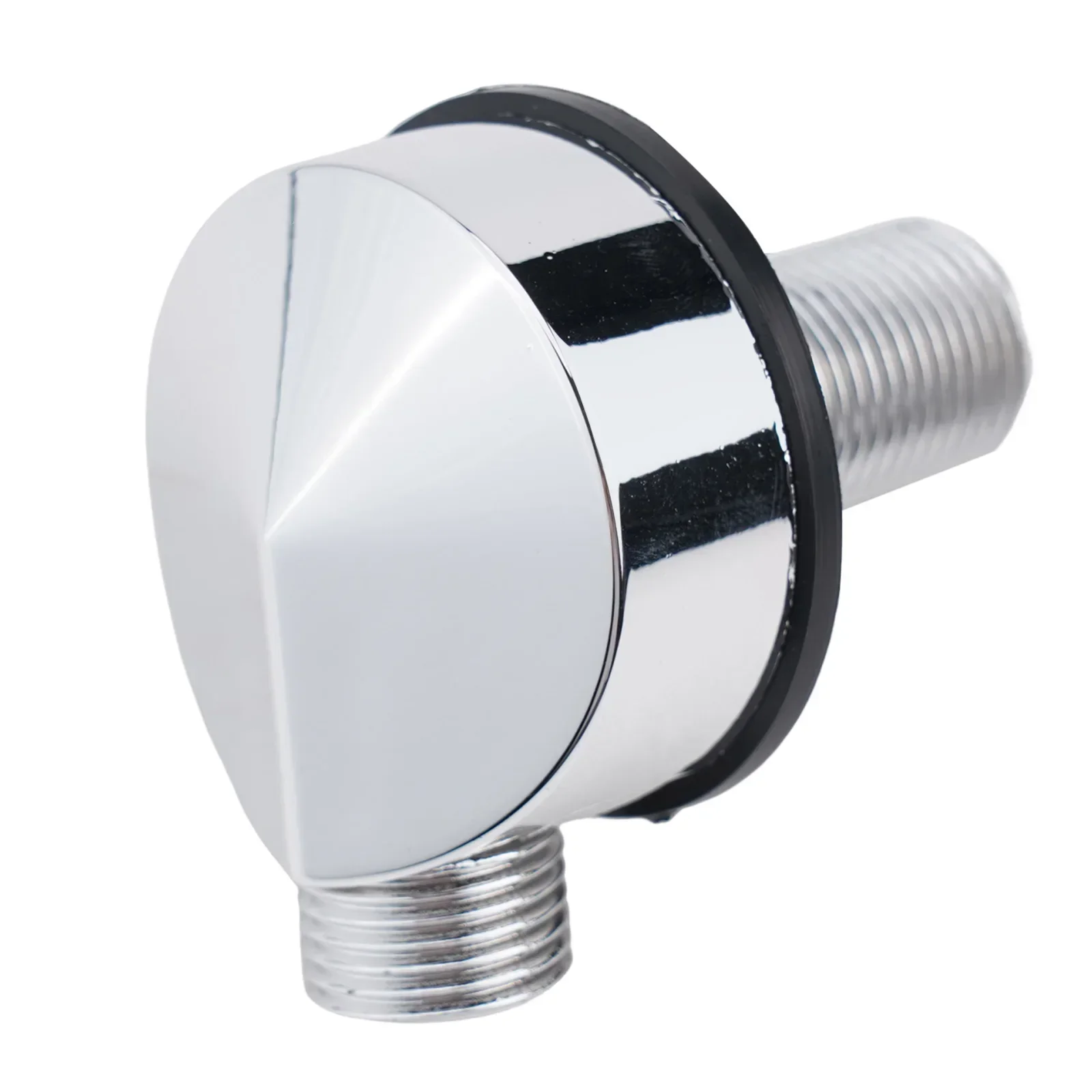 Chrome Shower Elbow Outlet Hose Connector Wall Outlet Round Shower Valve Home Improvement For Concealed Shower Valves