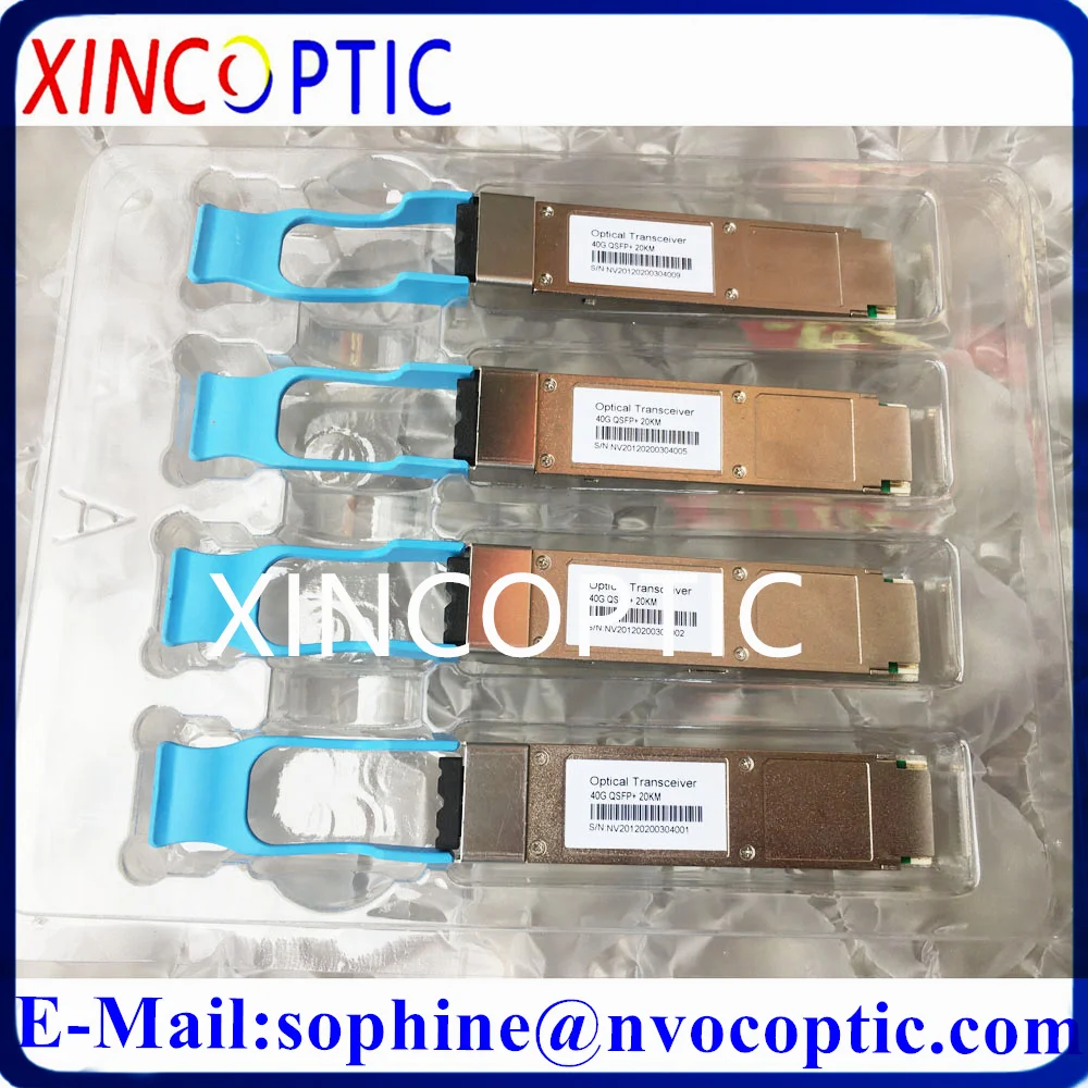 4Pcs 40G QSFP LR4 1310nm 20km SMF LC 40Gb QSFP Transceiver Module Compatible Huawei,Cisco,Mikrotik,Juniper,Intel Fiber Equipment