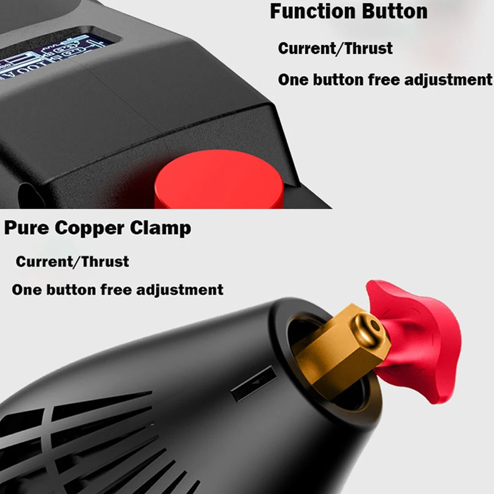 Handheld tragbare elektrische Schweiß maschine Home automatische digitale intelligente Schweiß maschine Strom Schub Einstell knopf