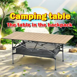 Tourist pieghevole Nature Hike Roll Table Camping Portable Outdoor Garden Backpacking Barbecue Desk forniture leggere