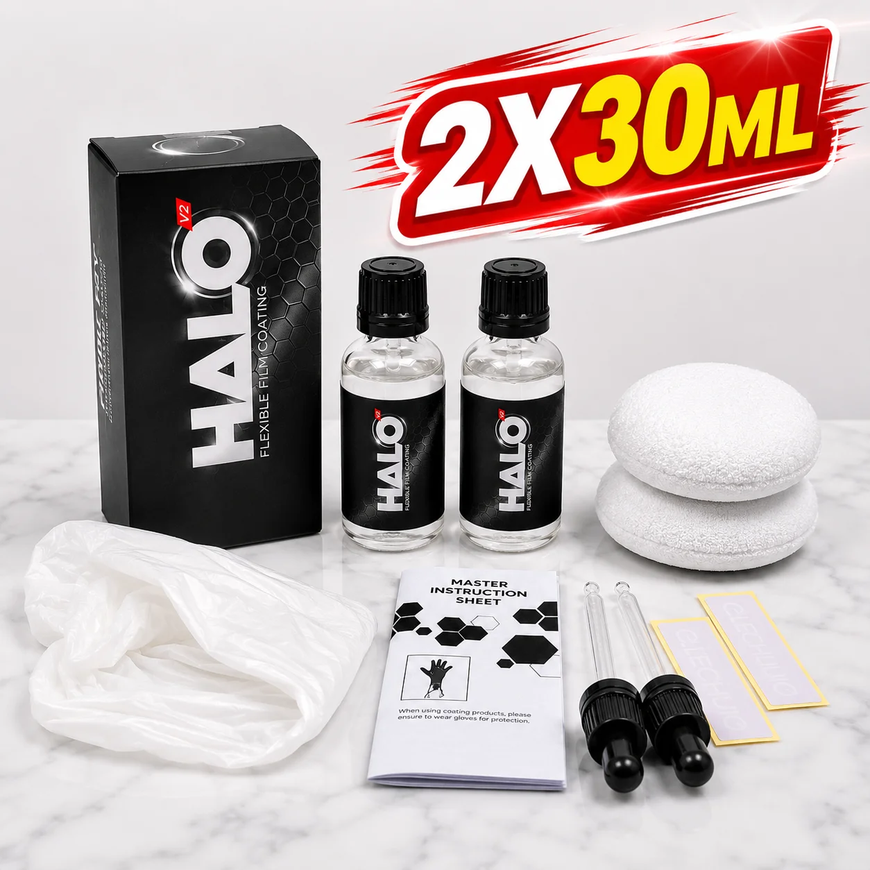 Halo V2 Flexible Paint PPF Viny Protection Safe for All Types of Wraps/PPF Gloss Satin Matte Finishes Plus Self Healing