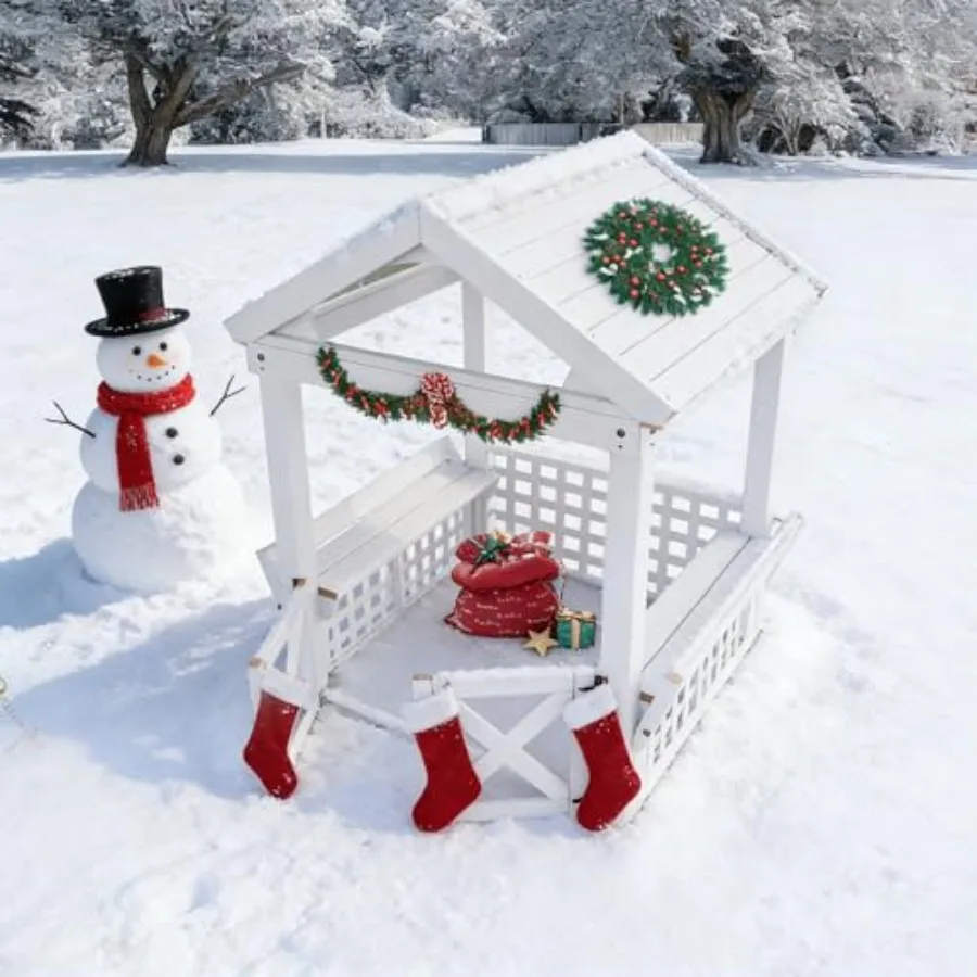 Outdoor Wooden Playhouse For K - Kids Outdoor Wooden Playhouse recension och pris