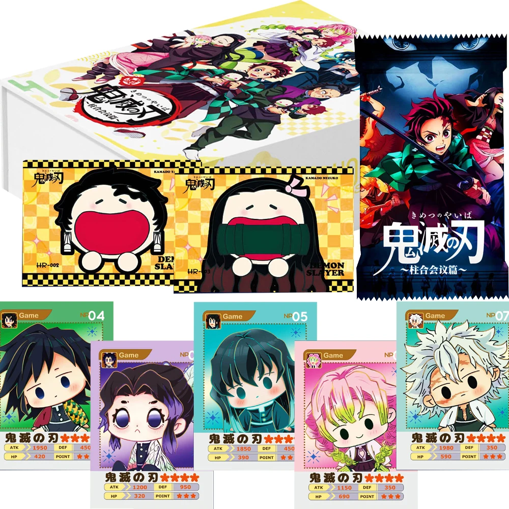 

Demon Slayer Collection Cards Simple Exquisite and Unique Hot Blooded Anime Character High Quality Metal Cards Peripheral Gifts