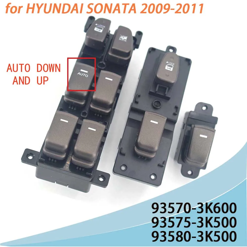 

935703K600 935753K500 935803K500 for HYUNDAI SONATA 2009-2011 NEW Power Window Switch Auto Parts Windows Glass Lift Switch