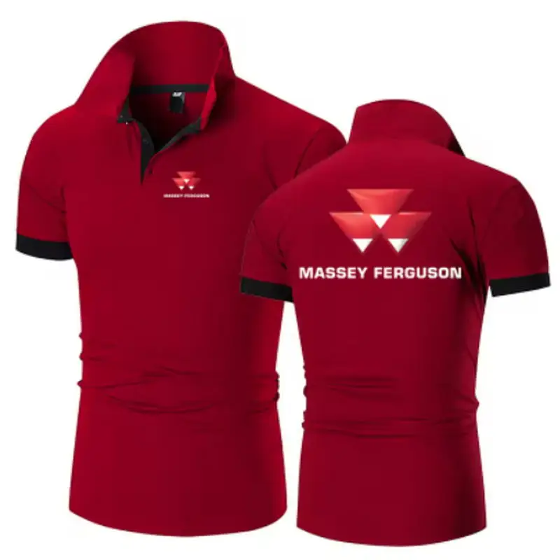 2026 Marsefogerson Printed Polo Shirt - Men's Comfortable Casual Solid Fit Style - New Summer Fashion Brand Shirt