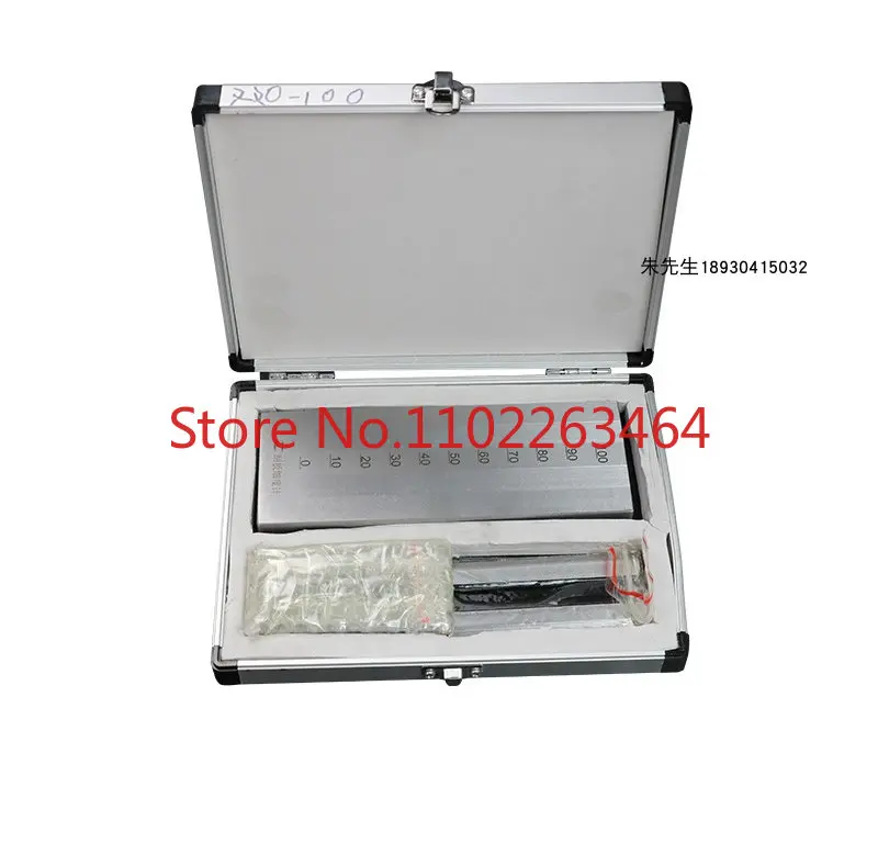 Stainless steel scraper fineness gauge single-slot double-slot fineness plate National standard QXD scraper 0-25-50-100um