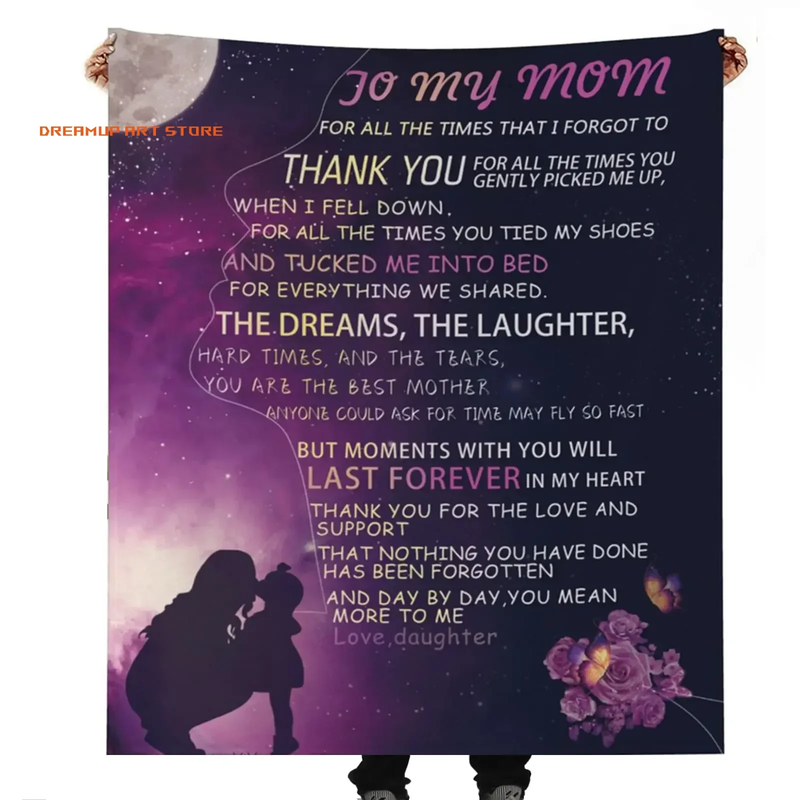 2026 Gifts For Mom, Throw Blanket To My Mom From Daughter Son, Birthday Gifts For Mom,, Soft Bed Flannel Mother Blanket