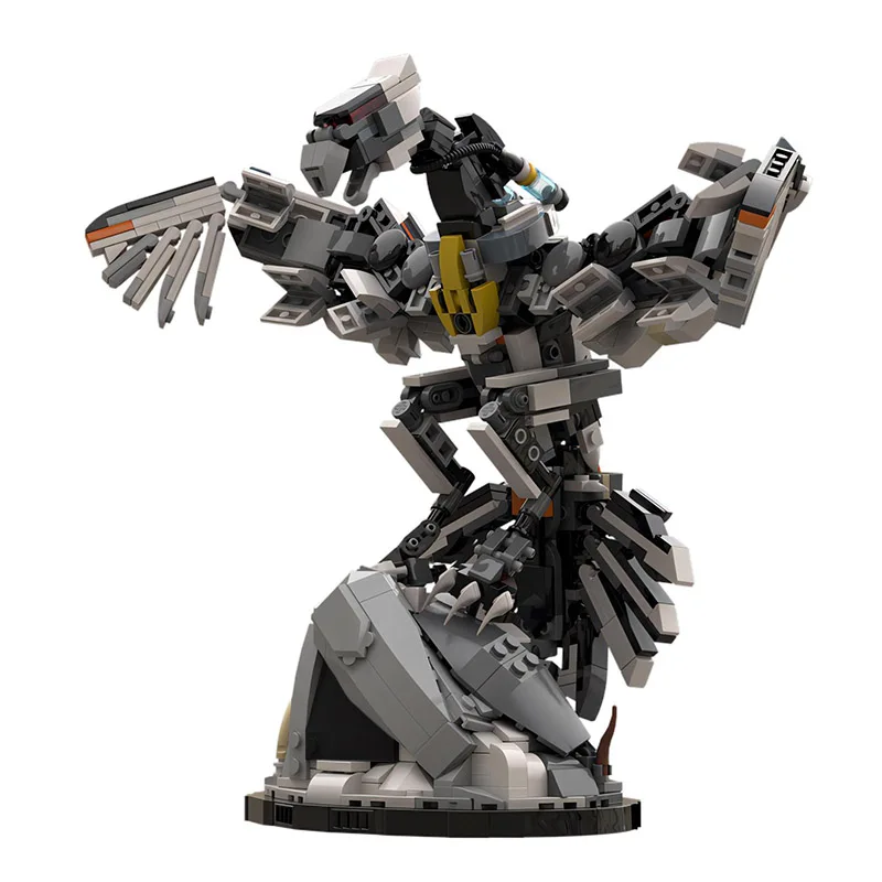 

MOC West Horizon Stormbird Monster Building Blocks Set Zero Dawn Long-Necked Storm Bird Mecha Beast Bricks Toy For Children Gift