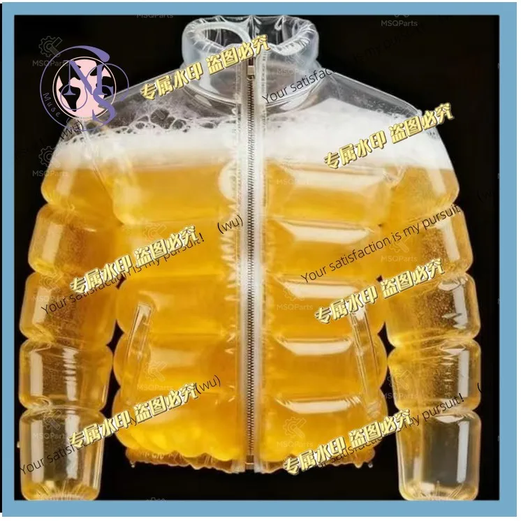 Transparent Inflatable Beer Jacket Pool Float for Swimming Party