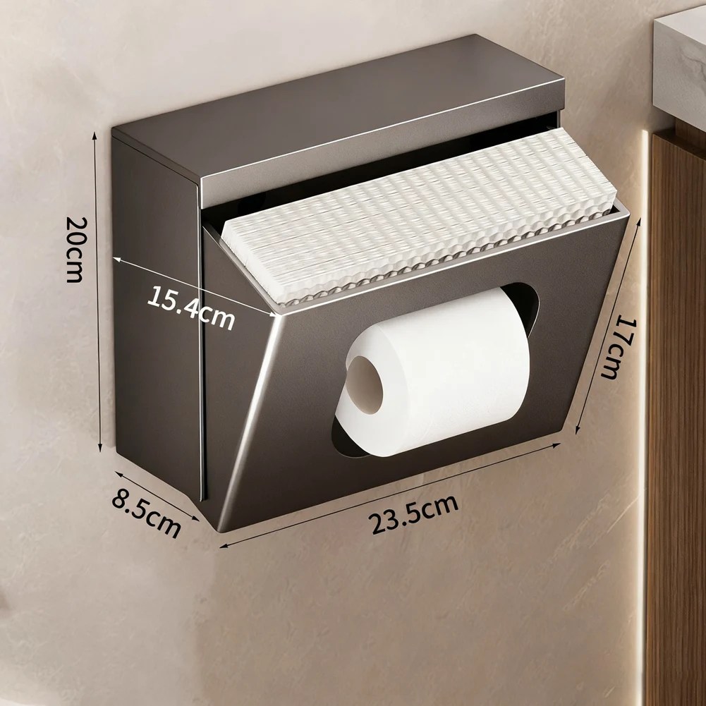 1PC Toilet Paper Holder For Holding Toilet Paper And Small Items Bathroom Wall-mounted Paper Holder No-drill Eight-styles Rack