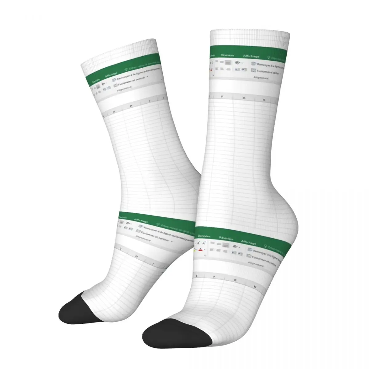 Excel Spreadsheet Socks Harajuku Super Soft Stockings All Season Long Socks Accessories for Man's Woman's Gifts