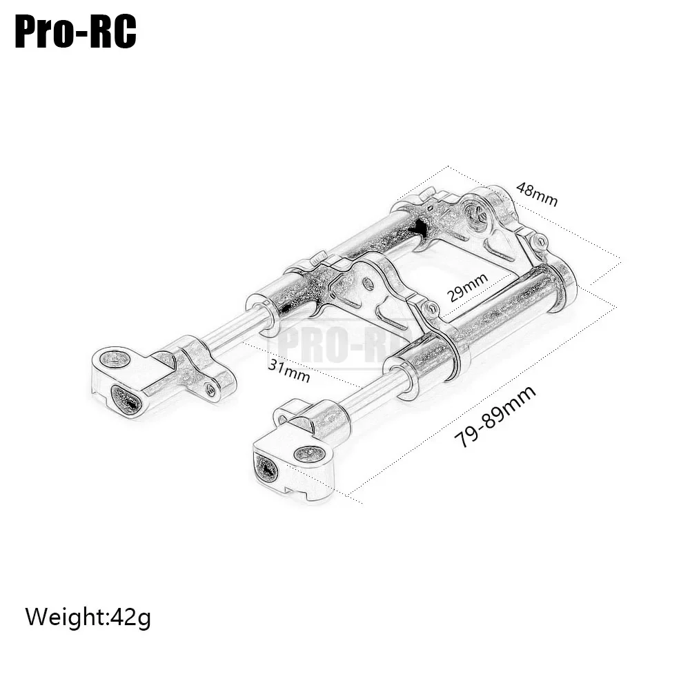 Aluminium 6061 Front Demper Shock Aberbsor Vork B1 B2 B3 voor RC Auto 1/8 Tamiya T3-01 DUAL RIDER Motorfiets