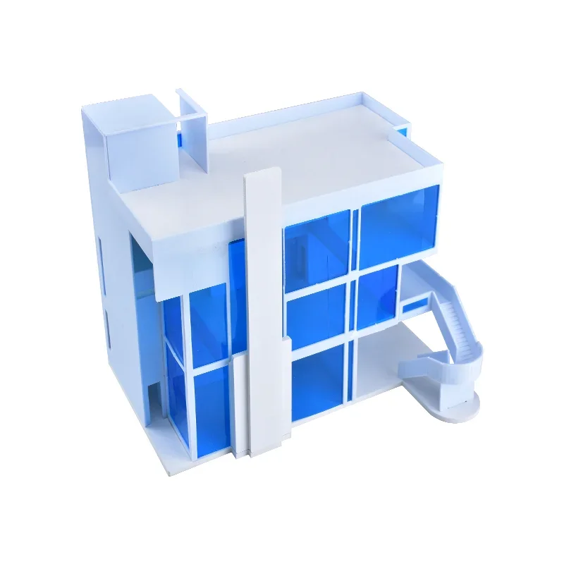 ديوراما مصغرة لتقوم بها بنفسك طاولة الرمل نموذج معماري سميث فيلا نموذج بلاستيكي مدينة دمية سكنية لعبة نموذج فني