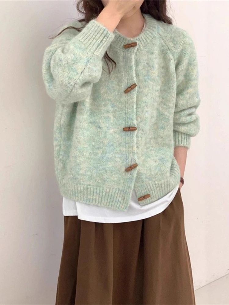 

Новый Y2k кардиган с длинными рукавами и пуговицами, женское пальто, плюшевый мягкий свободный свитер, вязаный кардиган, женская куртка, корейский шикарный кардиган
