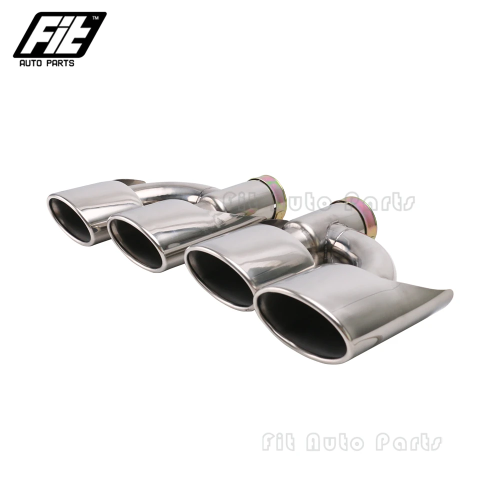 

1 PCS Stainless Steel 67mm Exhaust pipe Dual muffler taipipe oval end tip for E350 W211
