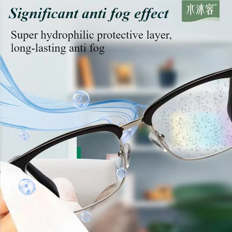 

12 Pieces Per Pack of Glasses Anti Fog Wet Wipes, Disposable Without Anti Cloth, Mobile Phone Lens Anti Fog Glass Lens Wet Wipes