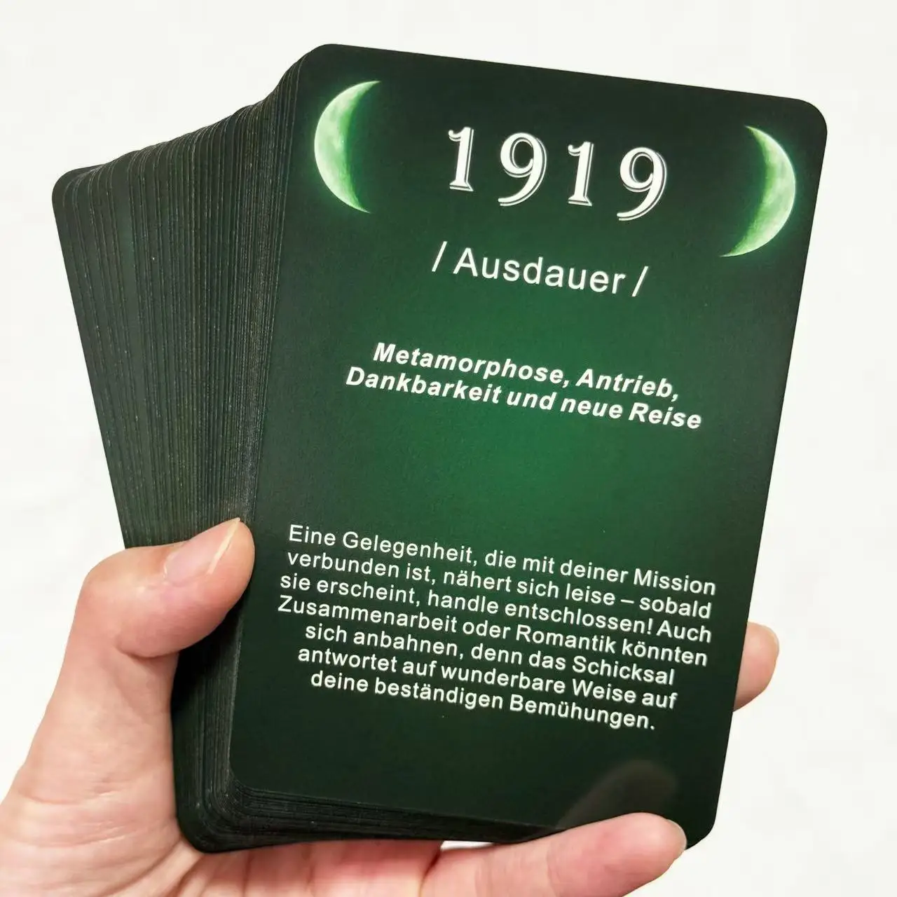 سطح أوراكل الألماني، 48 بطاقة موضوعية للانعكاس الذاتي والتشجيع والعرافة، 12 × 8 سم، بطاقات القلقاس #5