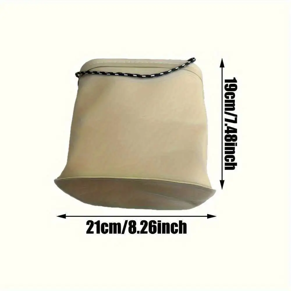 1 صيد السمك بسعة 8 لتر، دلو خارجي محمول باليد من مادة EVA، صندوق سمك قابل للطي، مناسب لتخزين طُعم حي