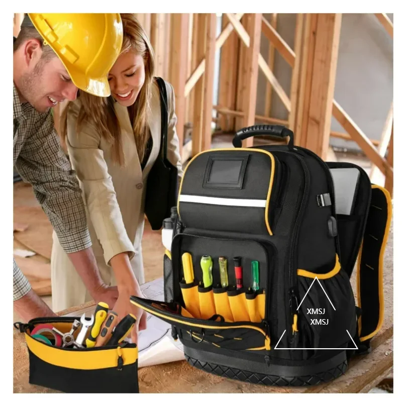 XMSJ New Toolkit Portable Tool Storage Bag Thickened Wear-resistant Toolkit Crossbody Toolkit 2025 NEW
