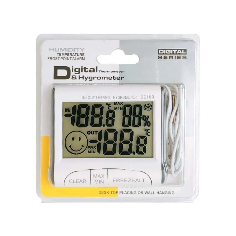 Digital thermohygrometerTemperature Humidity Meter Indoor Electronic Hygrometer Thermometer Weather Station Baby Room Sensor