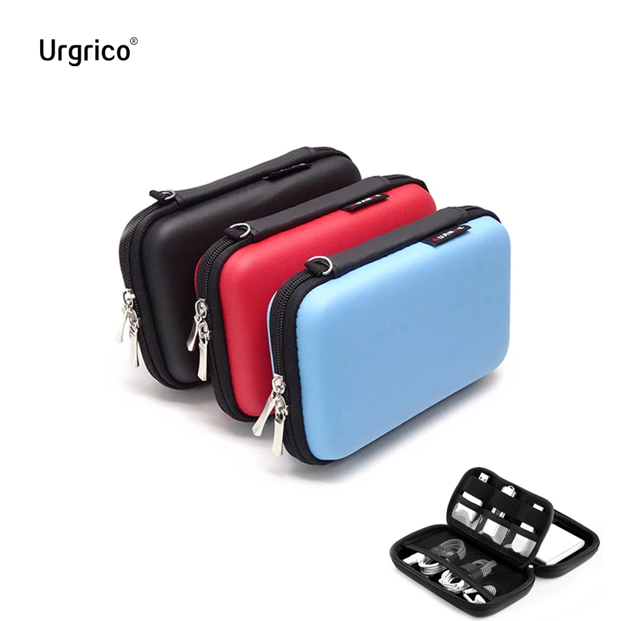 

Portable Protective Storage Bag Hard Drive Bag for 2.5" HDD Enclosure hard disk case power bank SD/TF card usb cable earphone