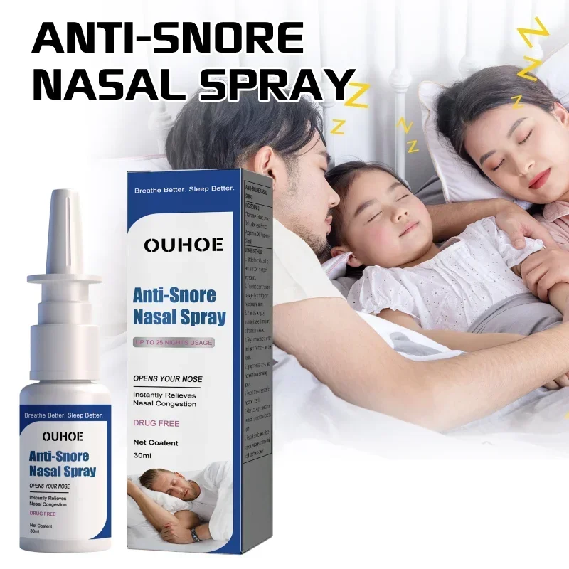 Anti-snoring nasal spray relieve nasal congestion discomfort clean Nose cavity Chronic Rhinitis Sinusitis Treatment Health Care