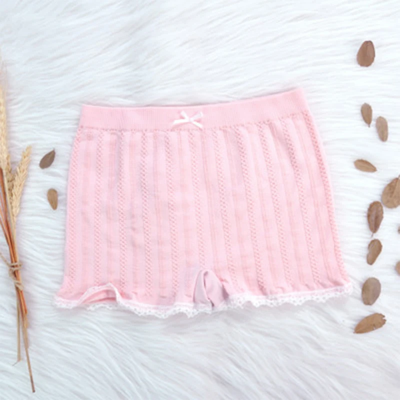 JIAYAN Women Safety Short Pants Sexy Lace Seamless Underwear Breathable Panties Summer Slim High Waist Boxer Solid Color image 5